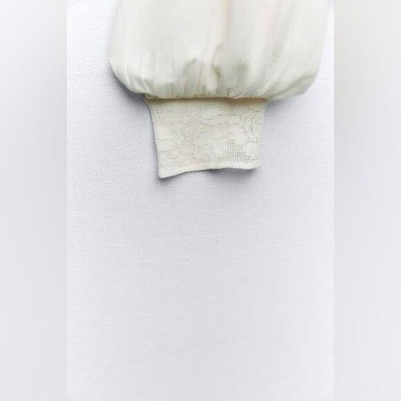 Zara Embroidered Long Sleeve Shirt Large NWT - Picture 6 of 10